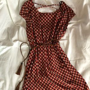 Geometric Pattern Shift Dress